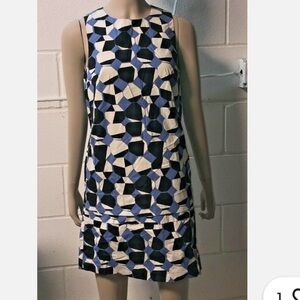 Kate Spade Saturday geometric print sleeveless shift dress